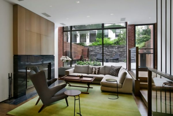 5 ideas to use the Papa Bear chair midcentury modern living room windows