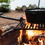 Dutch,Oven,Cooking,Over,A,Campfire
